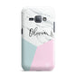 Marble Pink Geometric Personalised Samsung Galaxy J1 2016 Case