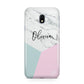 Marble Pink Geometric Personalised Samsung Galaxy J3 2017 Case