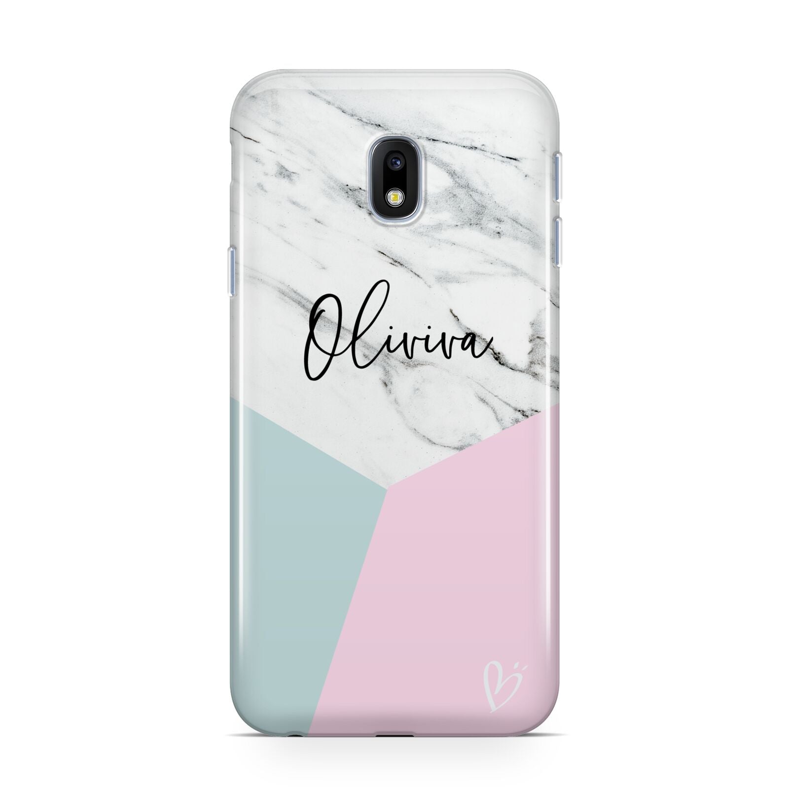 Marble Pink Geometric Personalised Samsung Galaxy J3 2017 Case