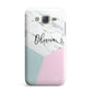 Marble Pink Geometric Personalised Samsung Galaxy J7 Case