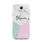 Marble Pink Geometric Personalised Samsung Galaxy S4 Mini Case