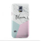 Marble Pink Geometric Personalised Samsung Galaxy S5 Mini Case