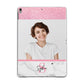 Marble Pink Glitter Photo Custom Apple iPad Grey Case