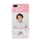 Marble Pink Glitter Photo Custom Apple iPhone 7 8 Plus 3D Tough Case