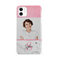 Marble Pink Glitter Photo Custom iPhone 11 3D Snap Case