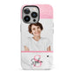 Marble Pink Glitter Photo Custom iPhone 13 Pro Full Wrap 3D Tough Case