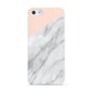 Marble Pink White Grey Apple iPhone 5 Case