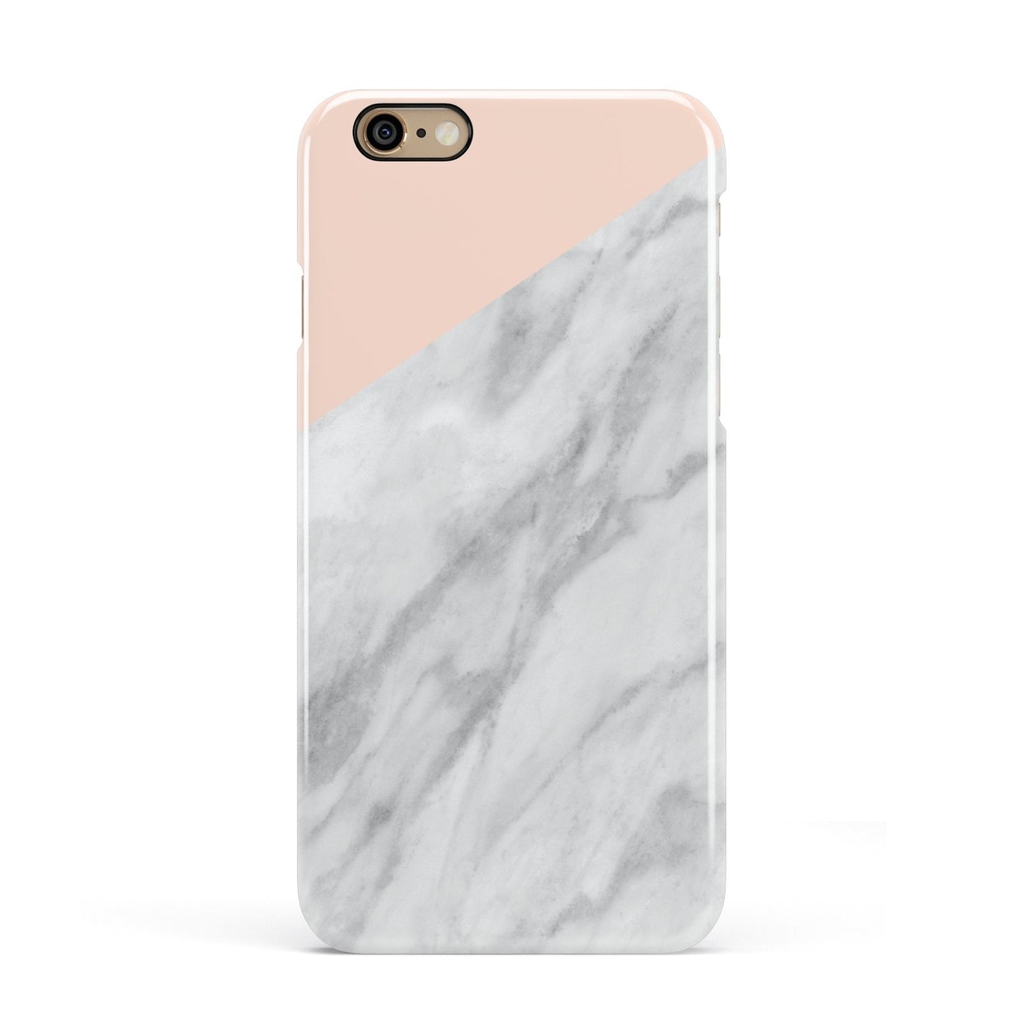 Marble Pink White Grey Apple iPhone 6 3D Snap Case