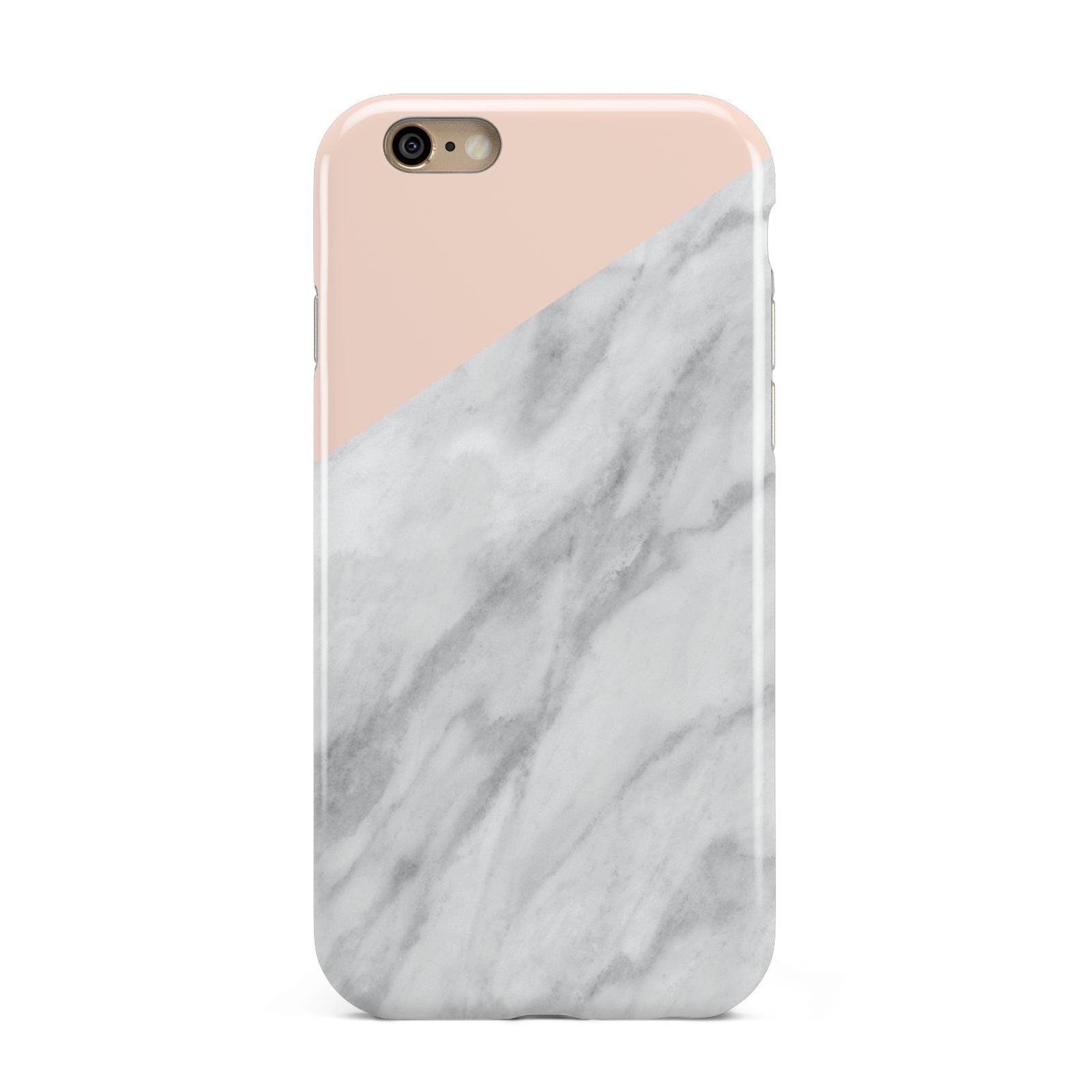 Marble Pink White Grey Apple iPhone 6 3D Tough Case