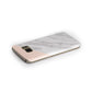 Marble Pink White Grey Samsung Galaxy Case Side Close Up