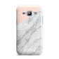 Marble Pink White Grey Samsung Galaxy J1 2015 Case