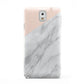 Marble Pink White Grey Samsung Galaxy Note 3 Case