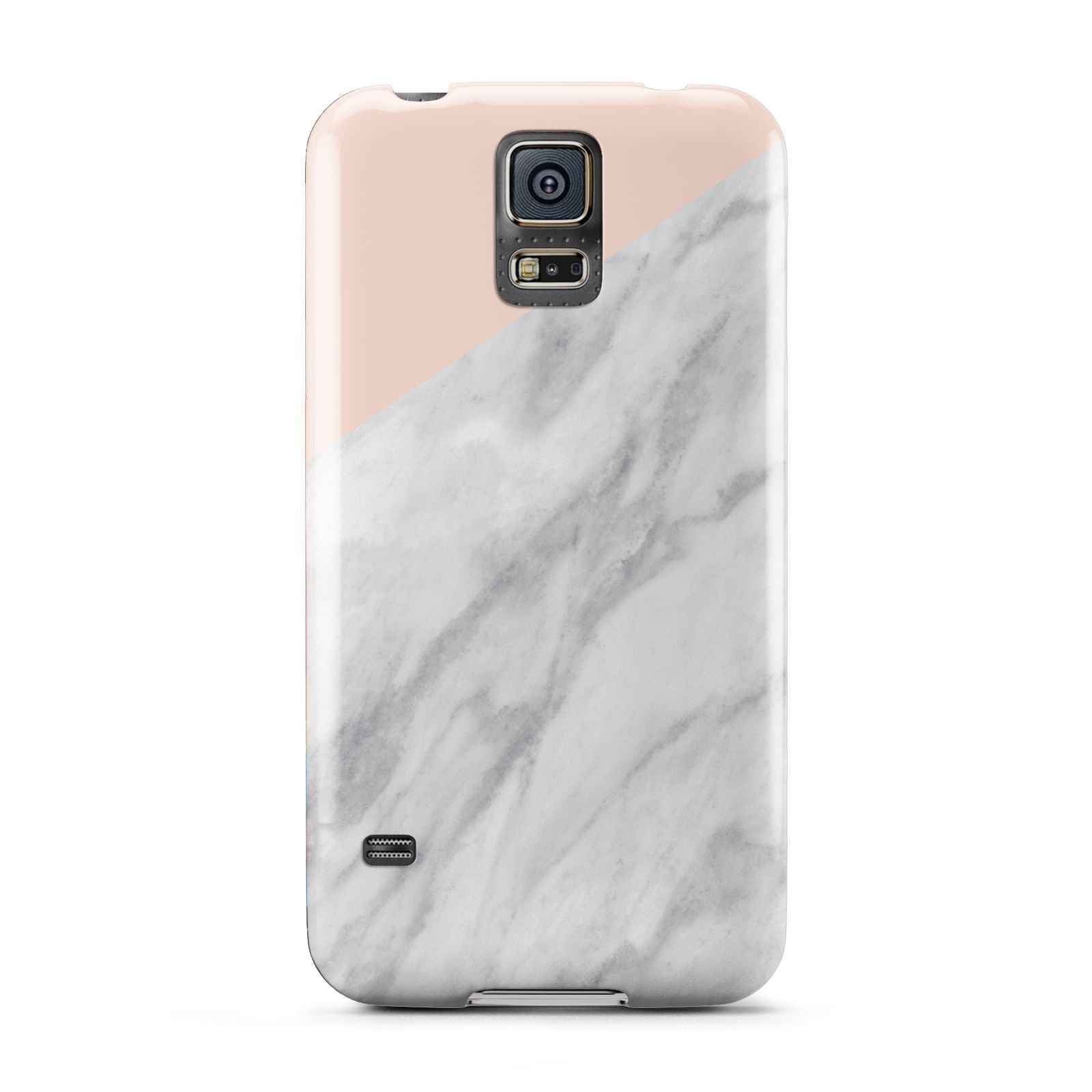 Marble Pink White Grey Samsung Galaxy S5 Case