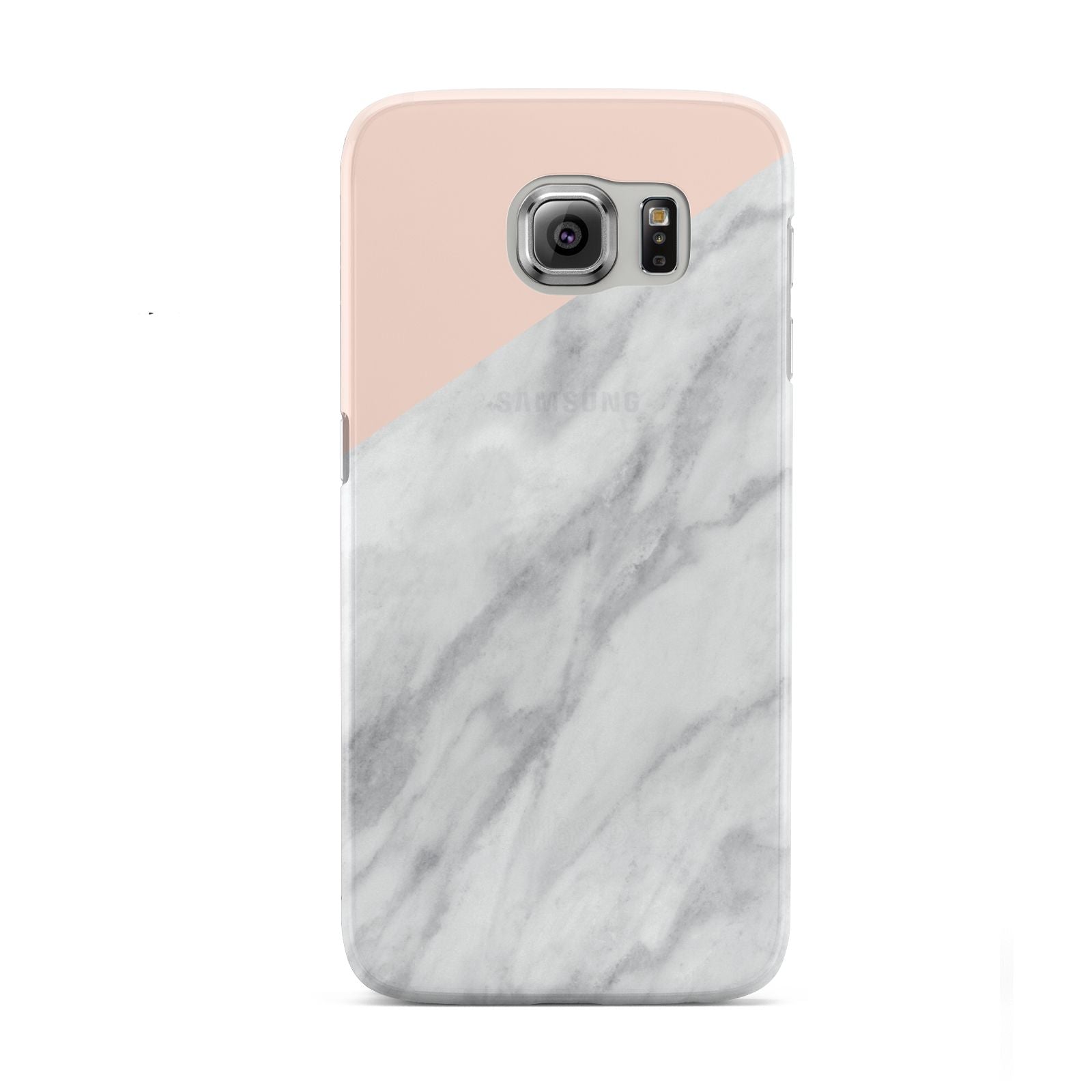 Marble Pink White Grey Samsung Galaxy S6 Case