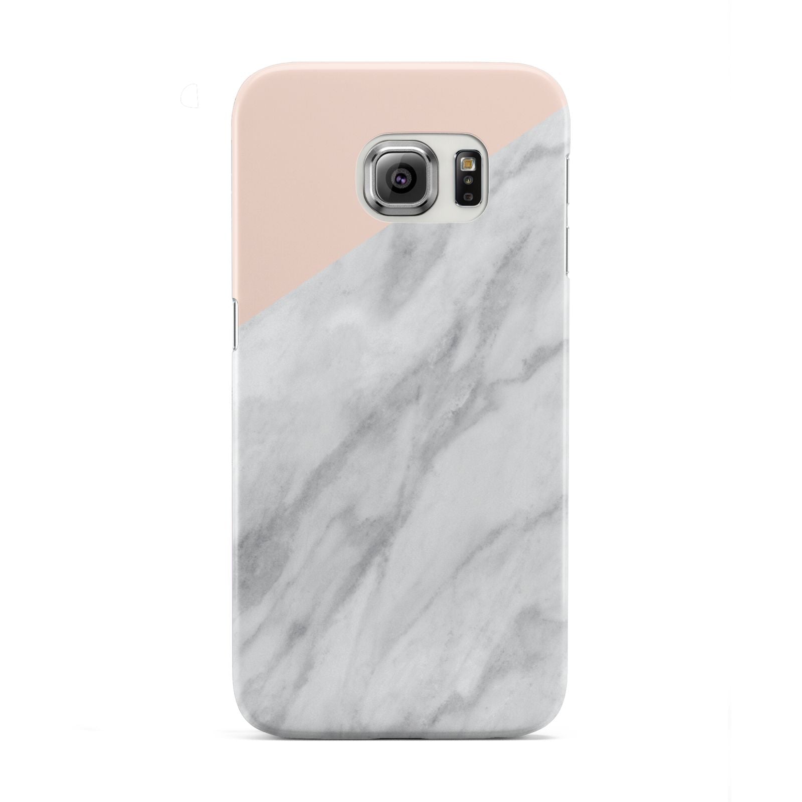 Marble Pink White Grey Samsung Galaxy S6 Edge Case