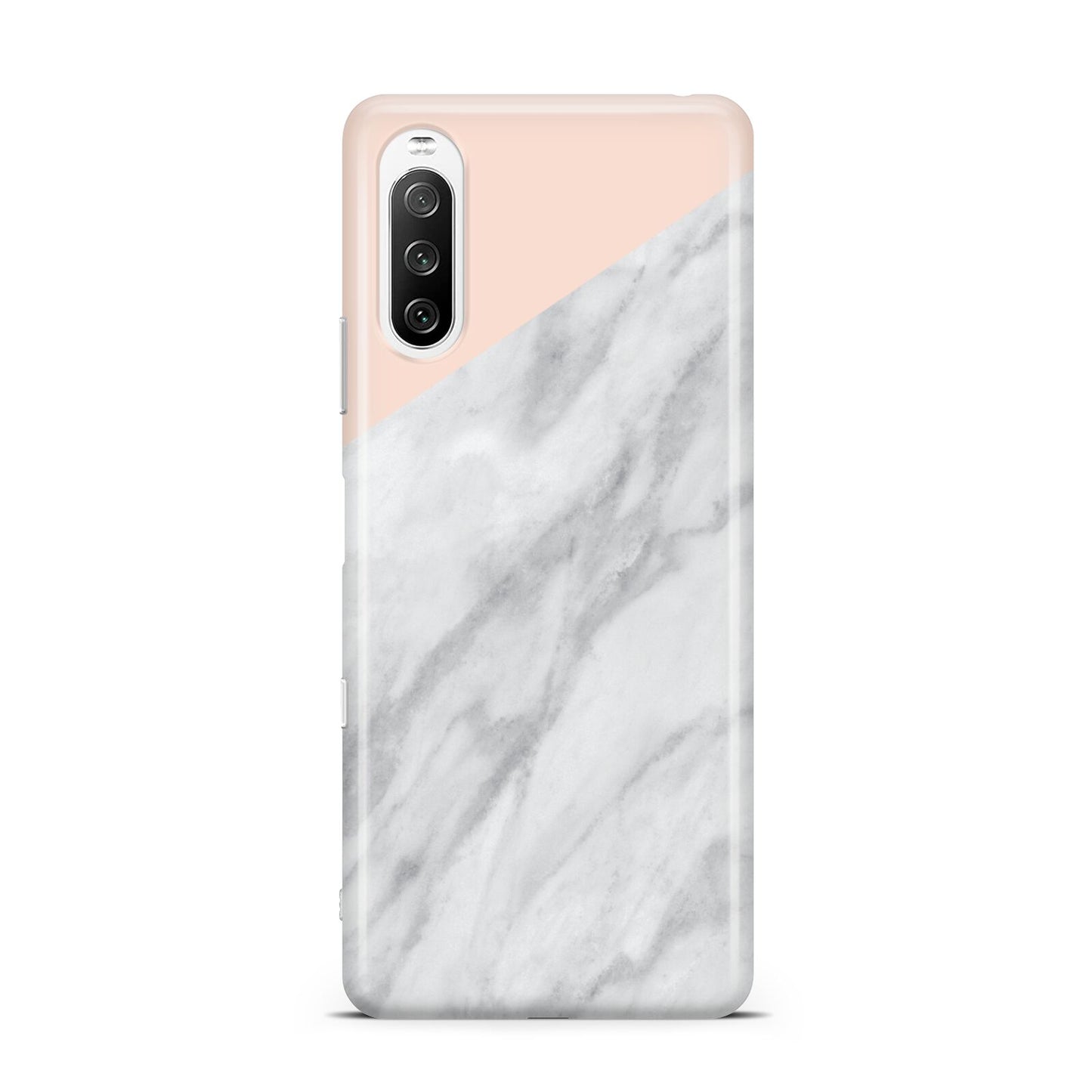 Marble Pink White Grey Sony Xperia 10 III Case