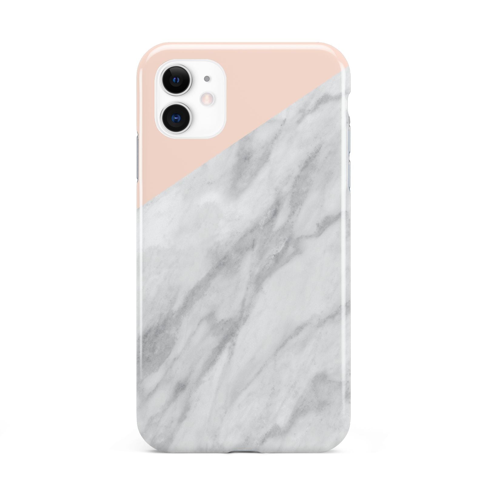 Marble Pink White Grey iPhone 11 3D Tough Case