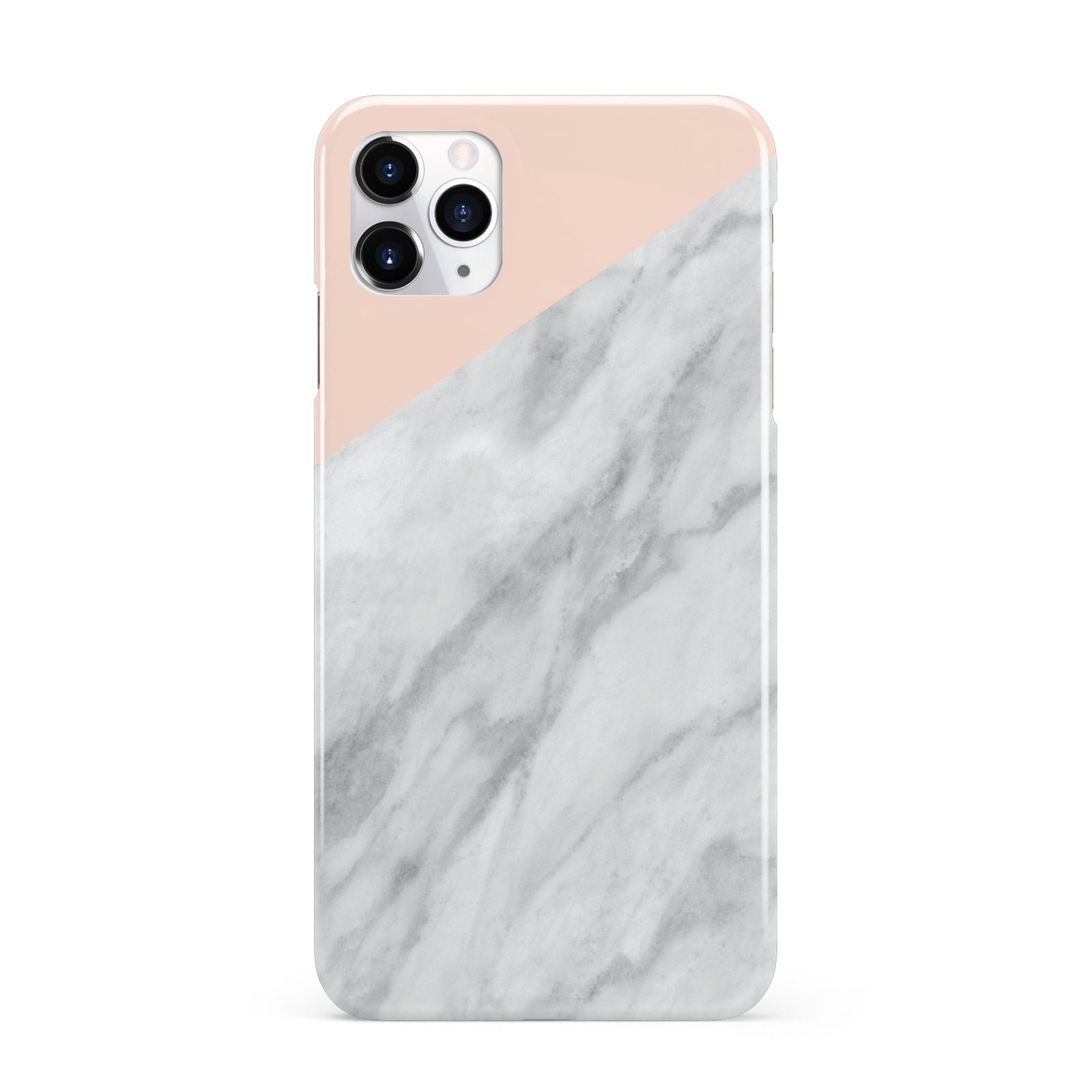 Marble Pink White Grey iPhone 11 Pro Max 3D Snap Case