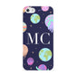 Marble Planets Personalised Initials Apple iPhone 5 Case