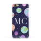 Marble Planets Personalised Initials Apple iPhone 6 3D Snap Case
