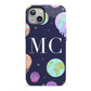 Marble Planets Personalised Initials iPhone 13 Full Wrap 3D Tough Case