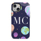Marble Planets Personalised Initials iPhone 13 Mini Full Wrap 3D Tough Case