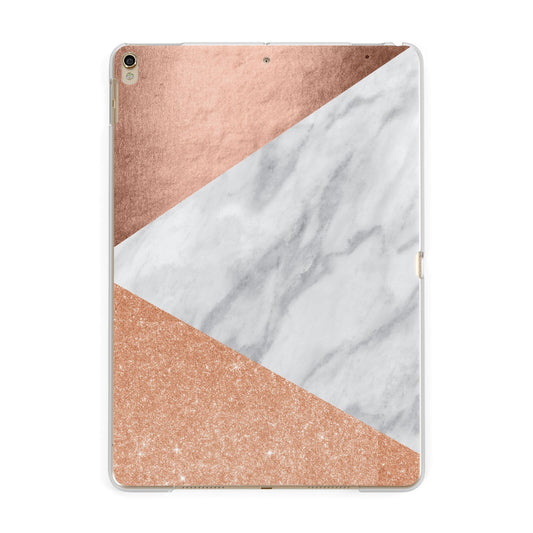 Marble Rose Gold Apple iPad Gold Case