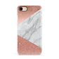 Marble Rose Gold Foil Apple iPhone 7 8 3D Snap Case