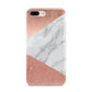 Marble Rose Gold Foil Apple iPhone 7 8 Plus 3D Tough Case