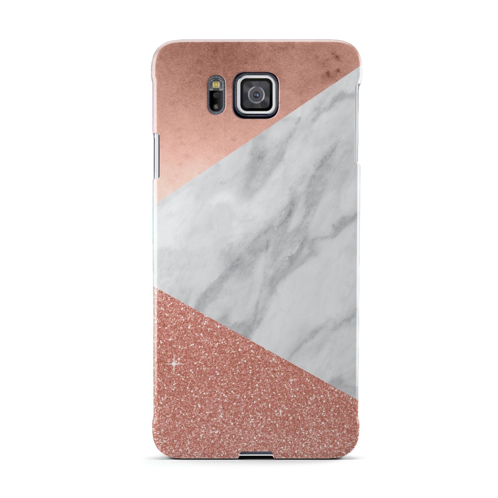 Marble Rose Gold Foil Samsung Galaxy Alpha Case