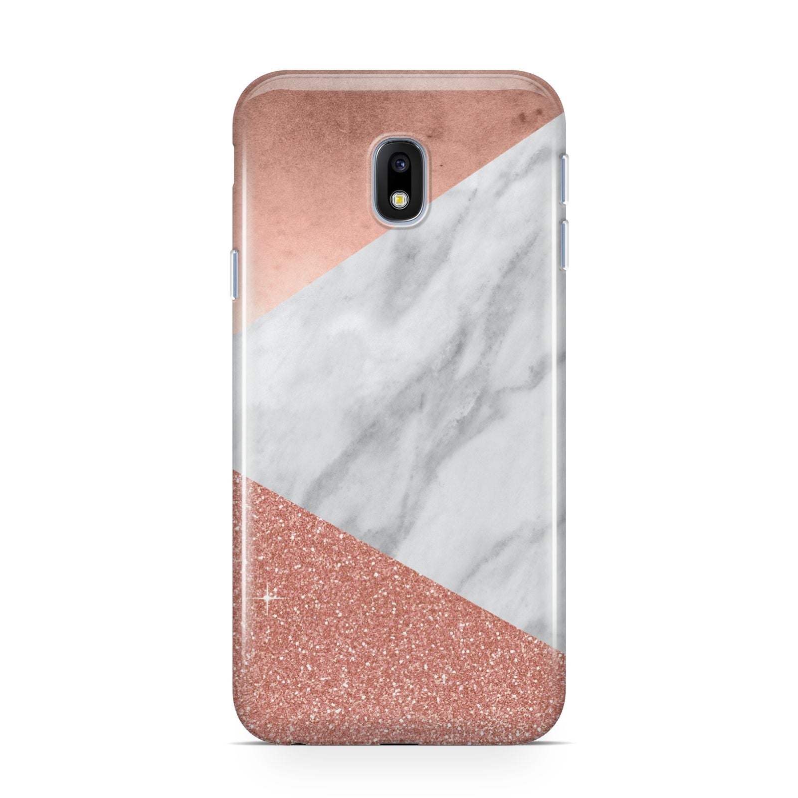 Marble Rose Gold Foil Glitter Samsung Galaxy Case