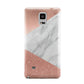 Marble Rose Gold Foil Samsung Galaxy Note 4 Case