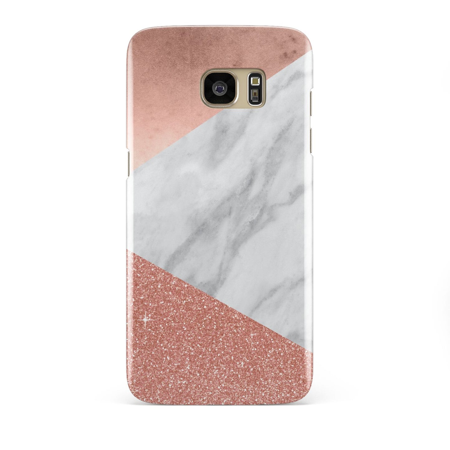 Marble Rose Gold Foil Samsung Galaxy S7 Edge Case