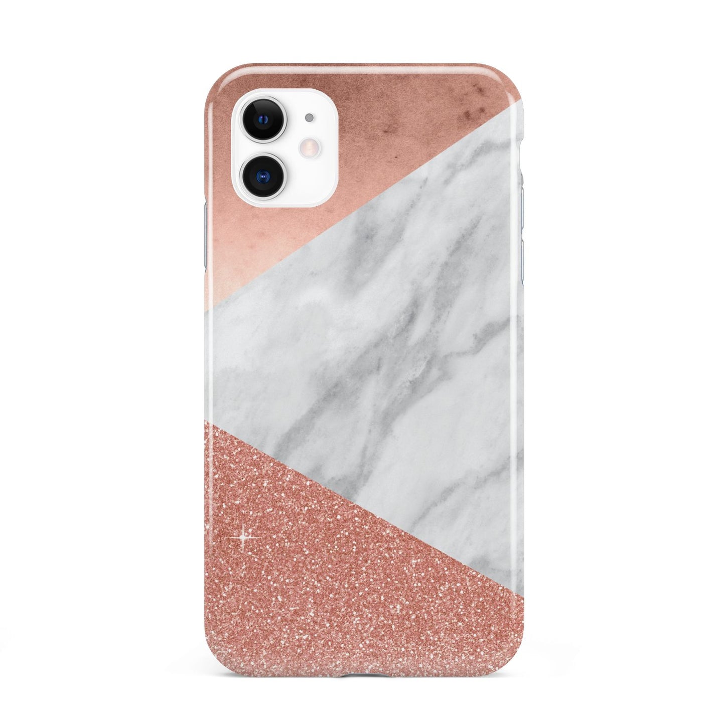 Marble Rose Gold Foil iPhone 11 3D Tough Case