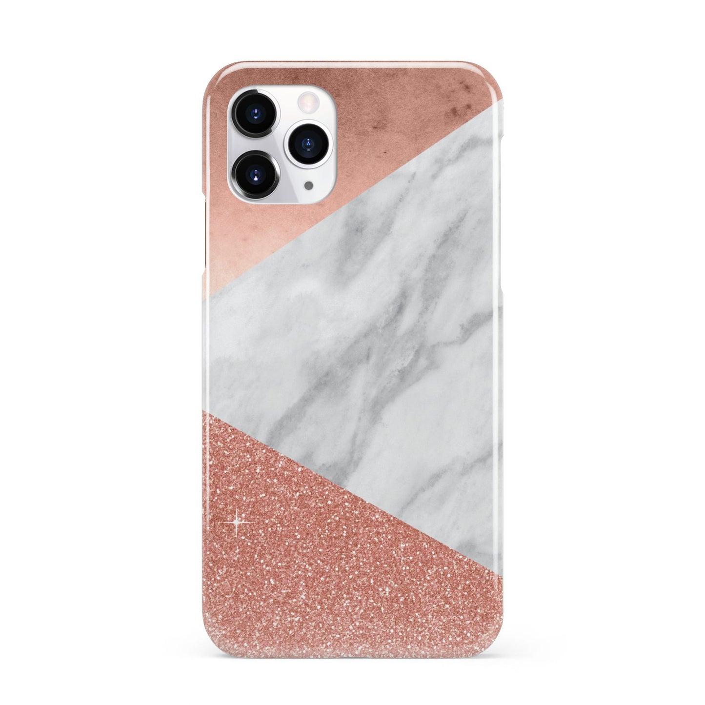 Marble Rose Gold Foil iPhone 11 Pro 3D Snap Case
