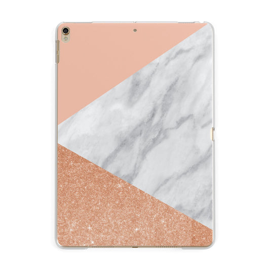 Marble Rose Gold Pink Apple iPad Gold Case