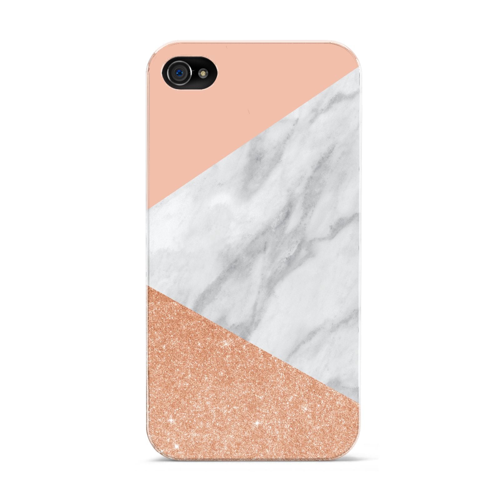 Marble Rose Gold Pink Apple iPhone 4s Case