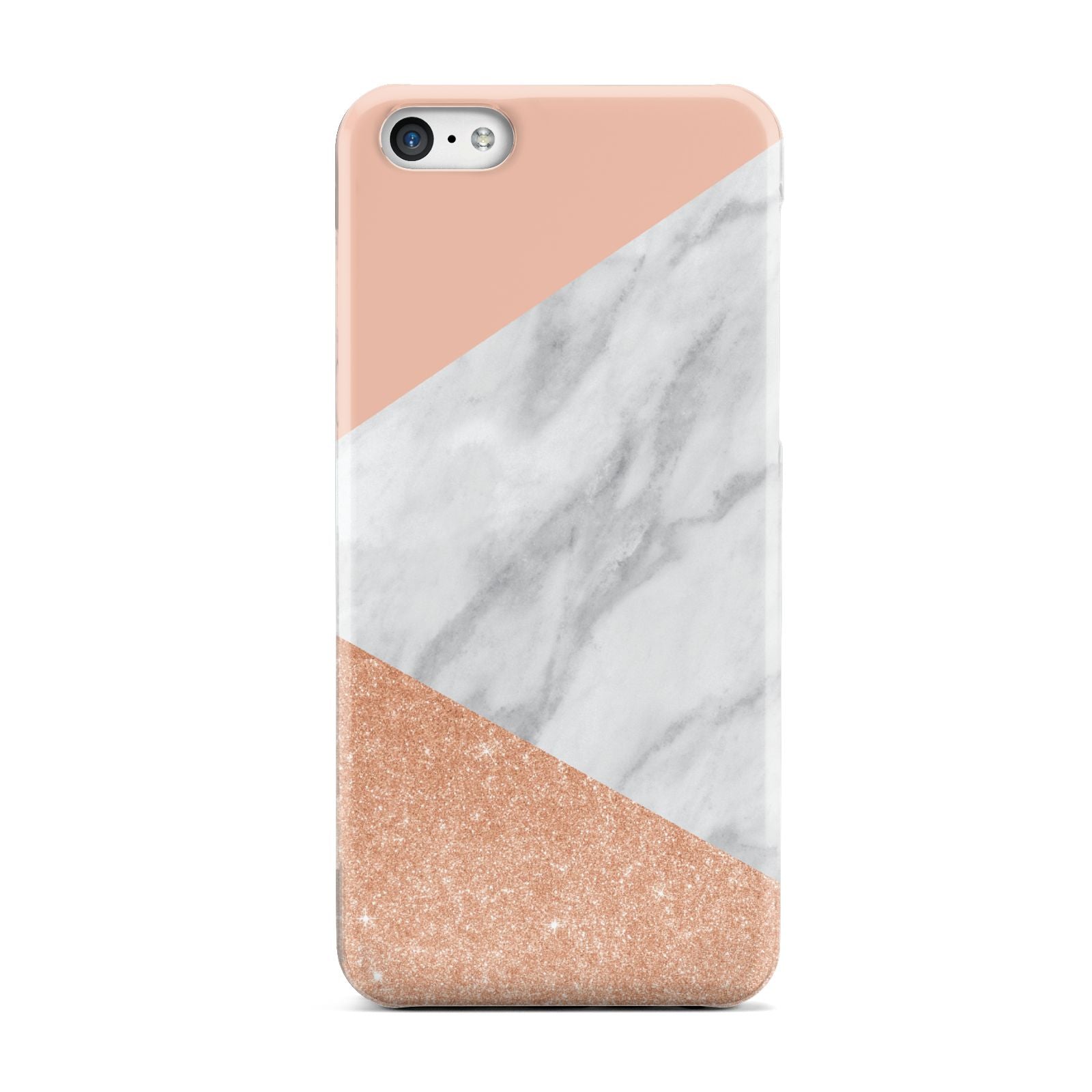 Marble Rose Gold Pink Apple iPhone 5c Case