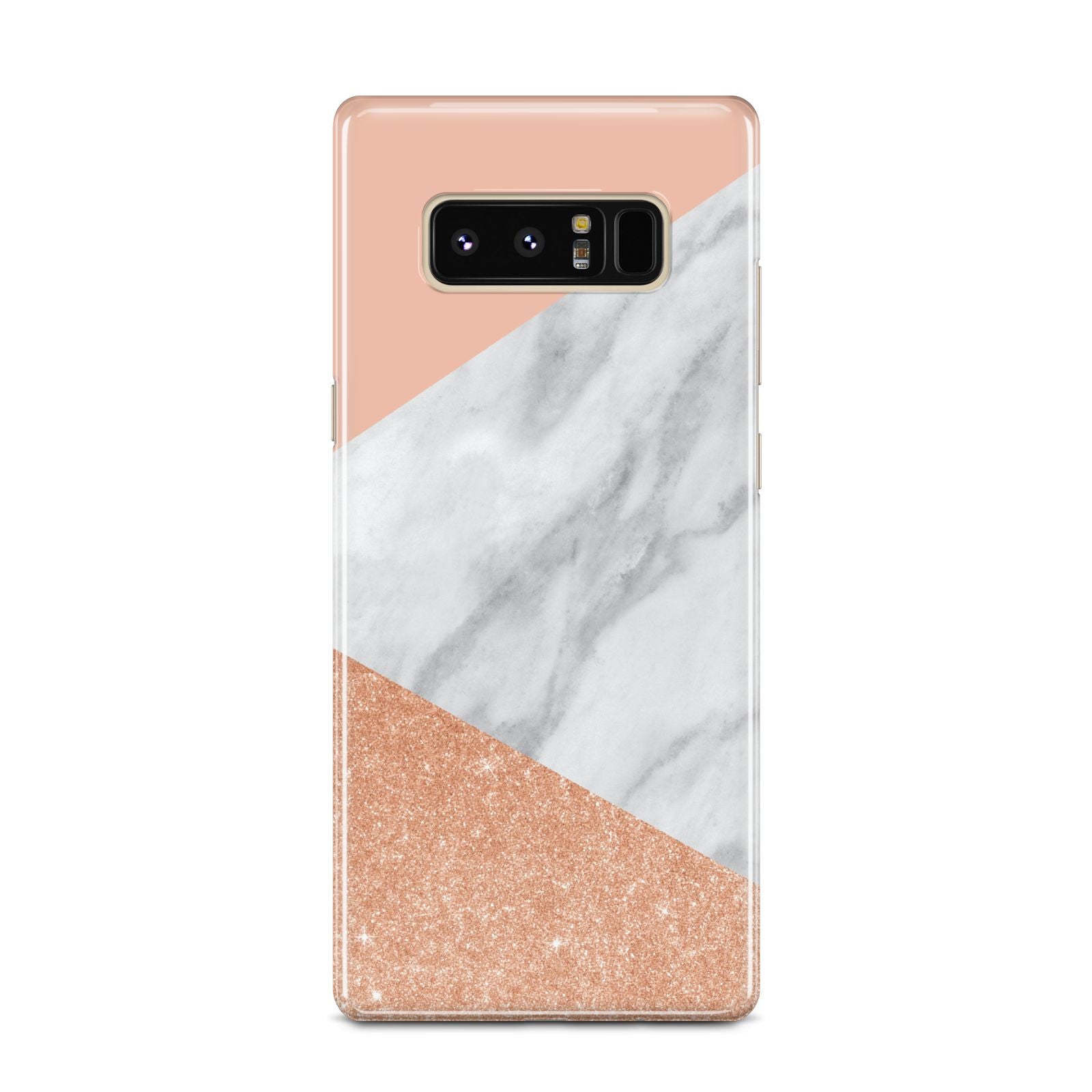 Marble Rose Gold Pink Samsung Galaxy Note 8 Case