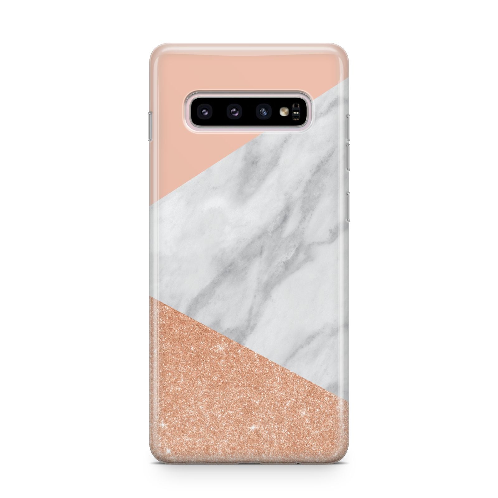 Marble Rose Gold Pink Samsung Galaxy S10 Plus Case