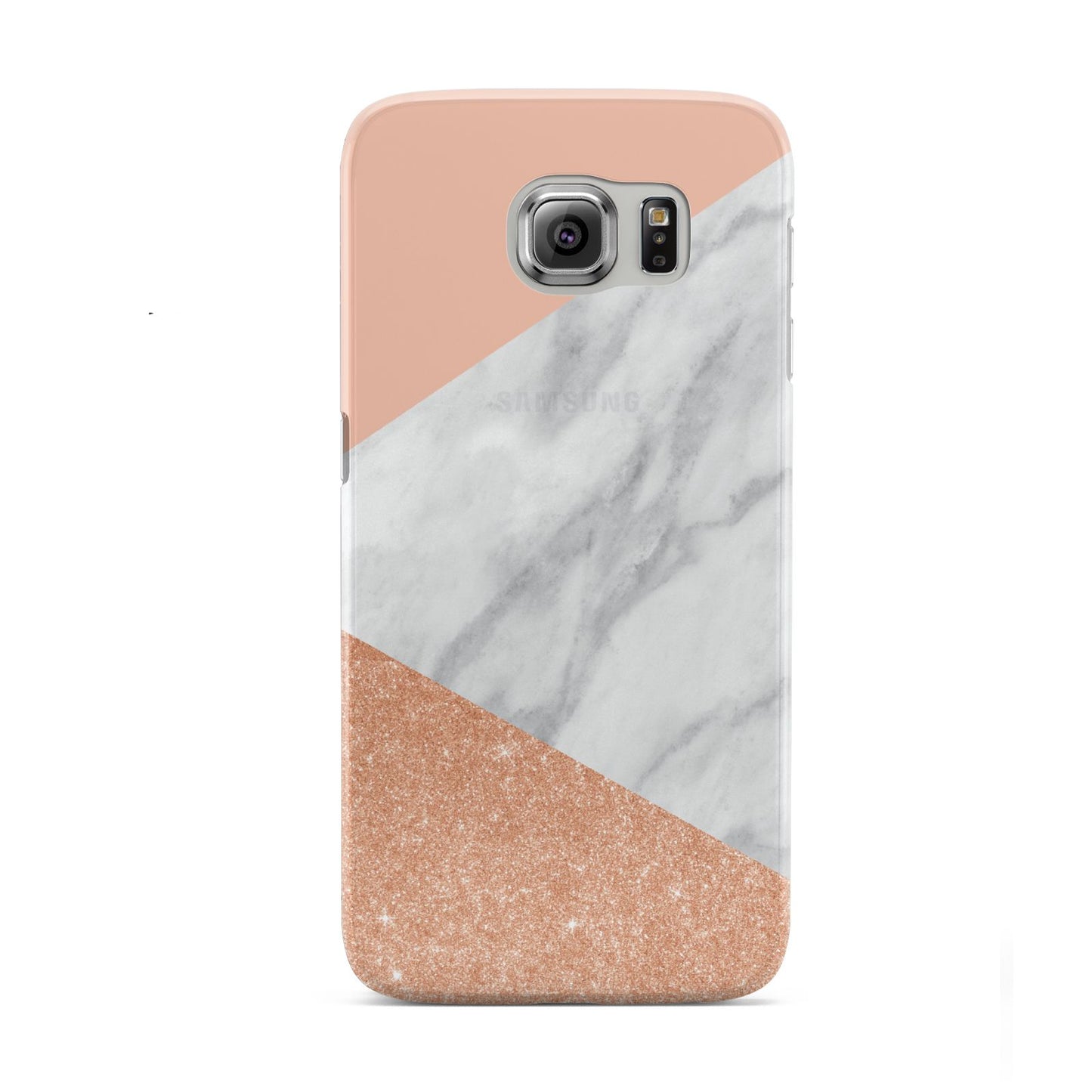 Marble Rose Gold Pink Samsung Galaxy S6 Case