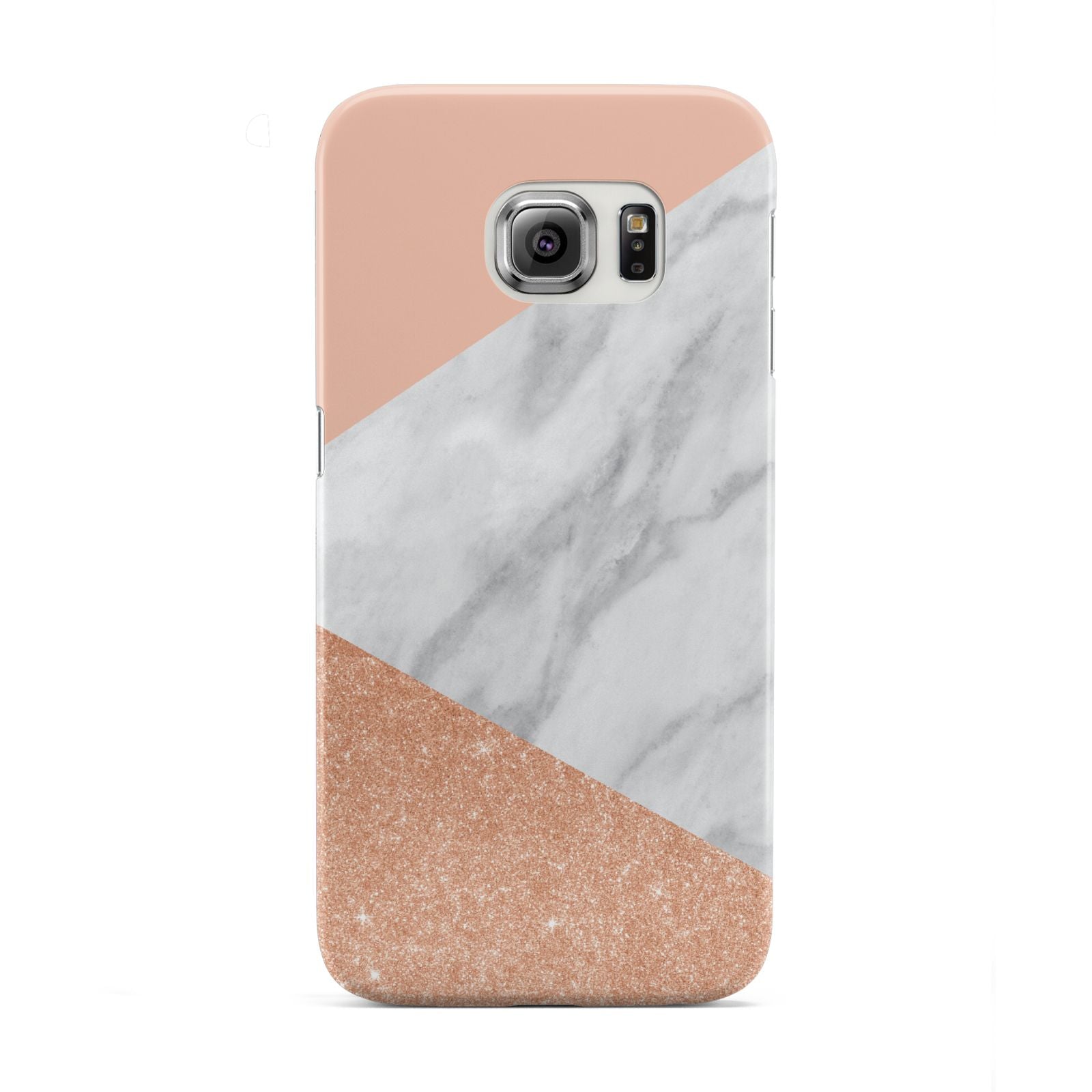 Marble Rose Gold Pink Samsung Galaxy S6 Edge Case