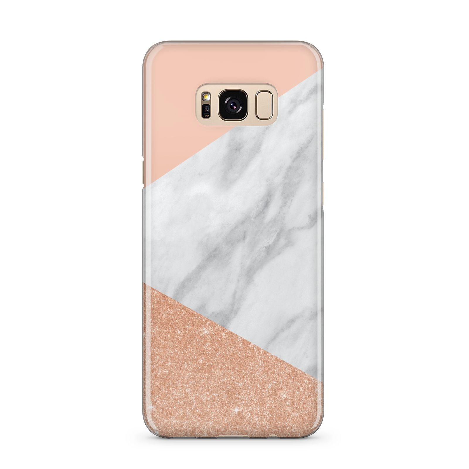 Marble Rose Gold Pink Samsung Galaxy S8 Plus Case