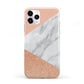 Marble Rose Gold Pink iPhone 11 Pro 3D Tough Case