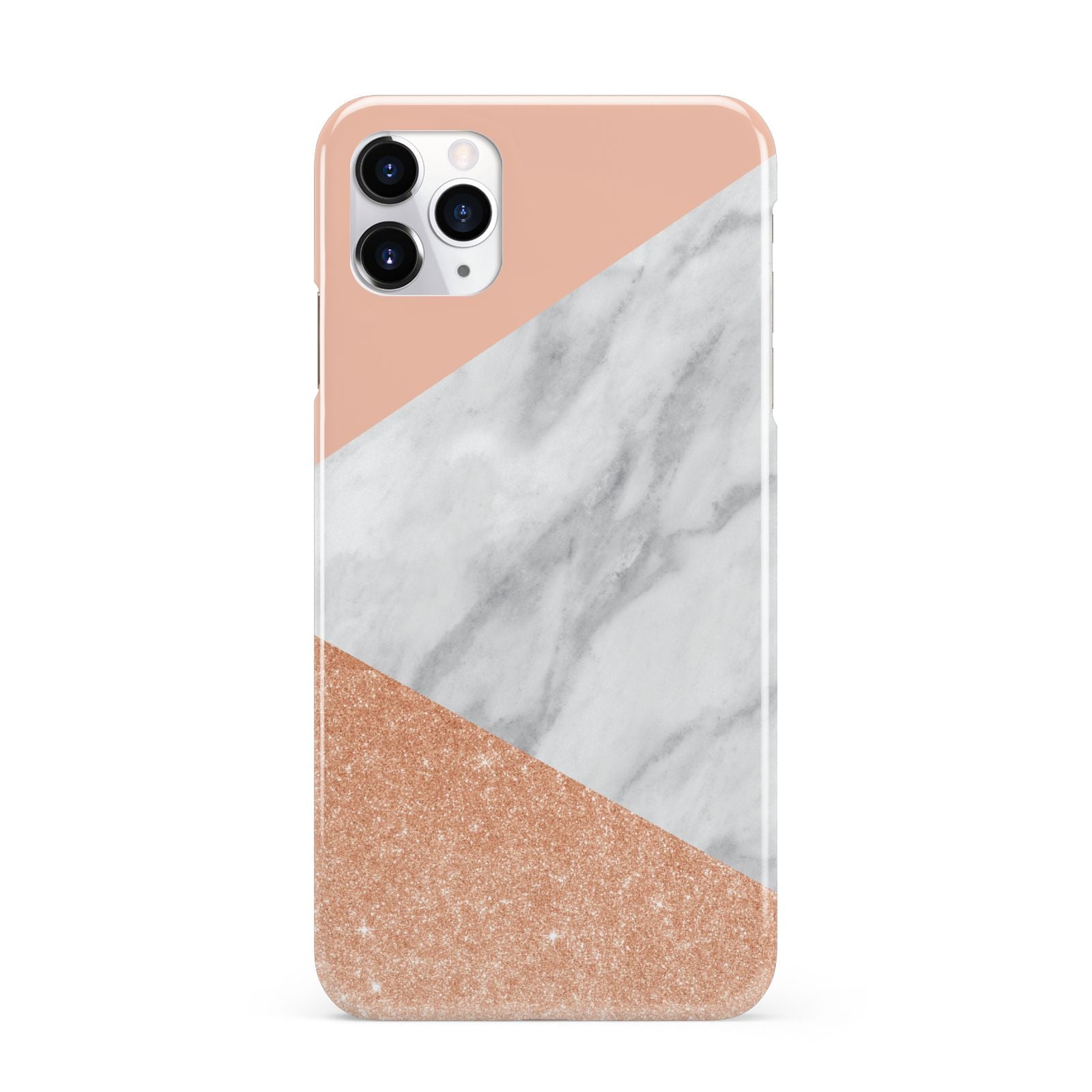Marble Rose Gold Pink iPhone 11 Pro Max 3D Snap Case