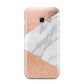Marble Rose Gold Samsung Galaxy A3 2017 Case on gold phone
