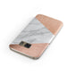 Marble Rose Gold Samsung Galaxy Case Front Close Up