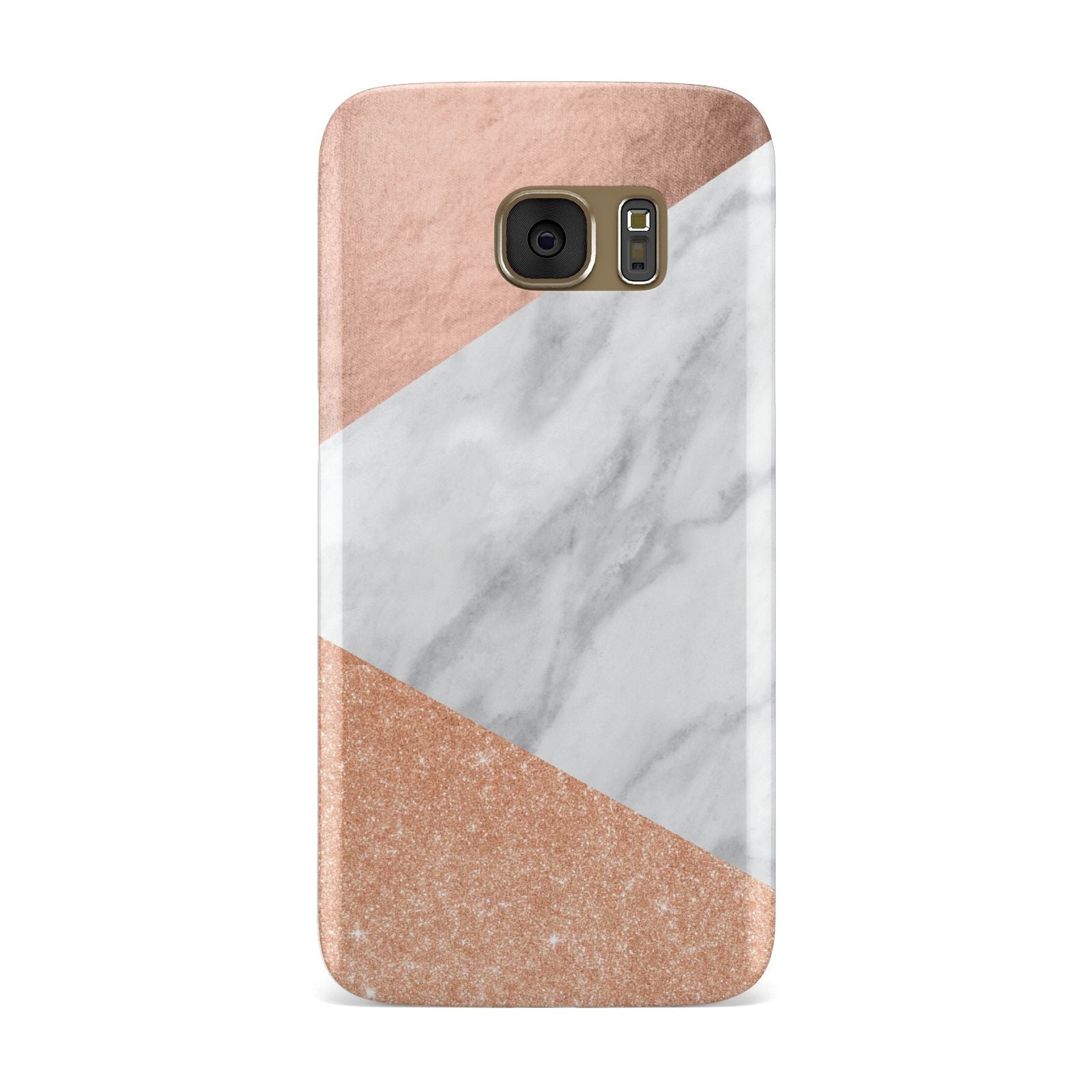 Marble Rose Gold Samsung Galaxy Case