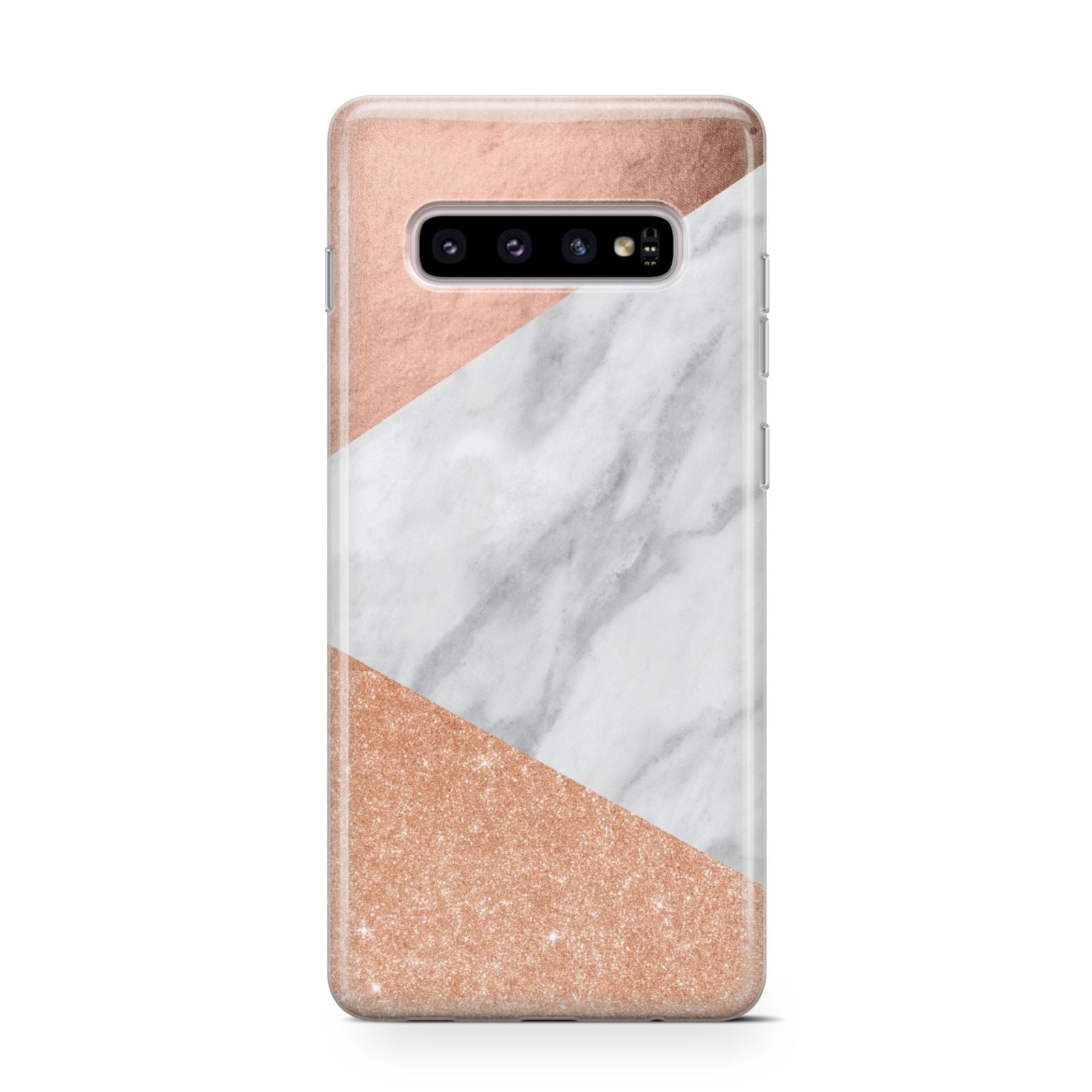 Marble Rose Gold Samsung Galaxy S10 Case