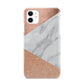 Marble Rose Gold iPhone 11 3D Snap Case